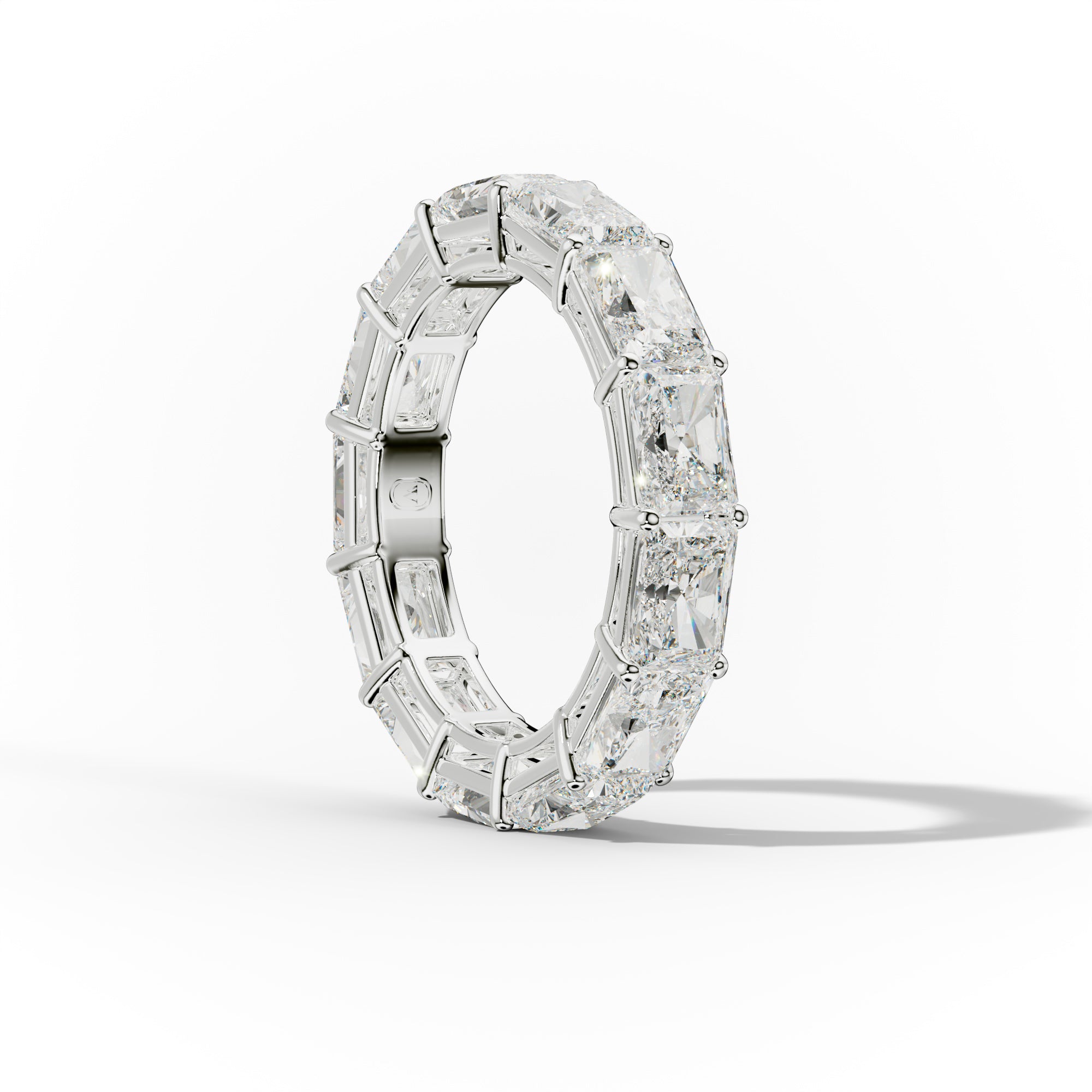 7.0 Carat East West Radiant Cut Diamond Eternity Band